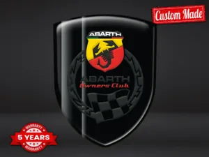 Fiat Abarth Sticker Pare-Brise Moderne Max Durable Stylé Pro